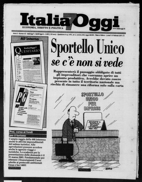 Italia oggi : quotidiano di economia finanza e politica